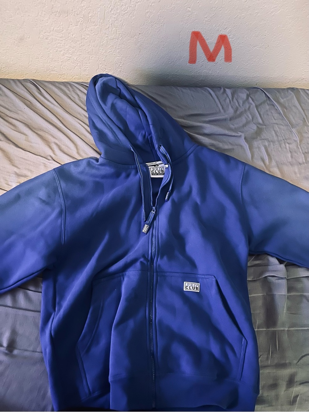 Men's Royal Blue Pro Club Full-Zip Hoodie